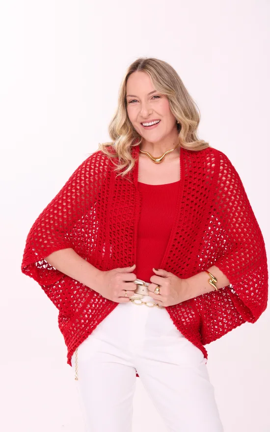 Kimono Fio Nobre Alice Vermelho